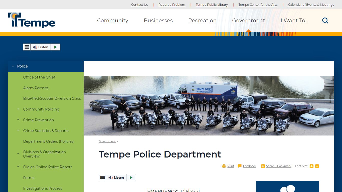Tempe Police Department | City of Tempe, AZ - Tempe, Arizona
